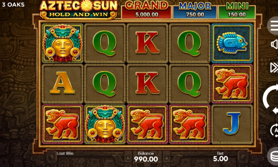 Play Aztec Sun Hold and Win Slot 2