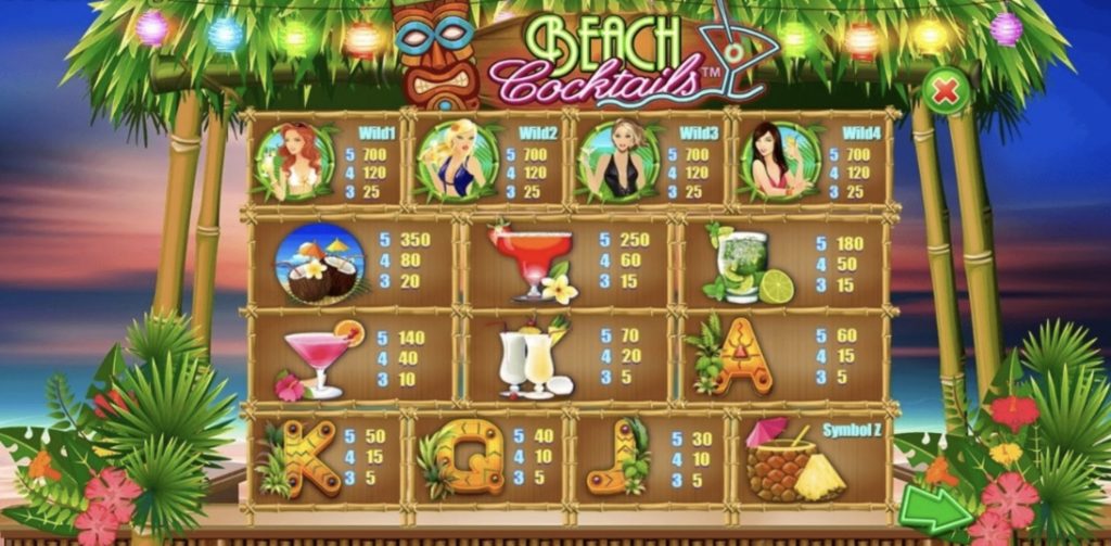 Online Slot Beach Cocktails 2