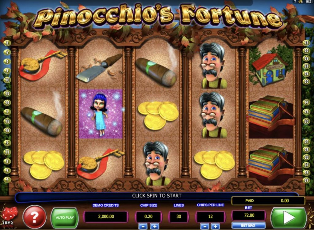 Online Slot Pinocchios Fortune 2